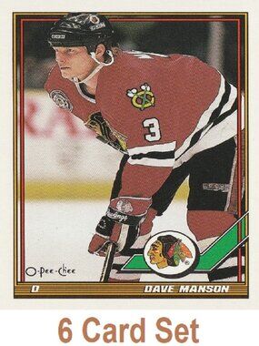 Dave Manson Hockey Card Collection